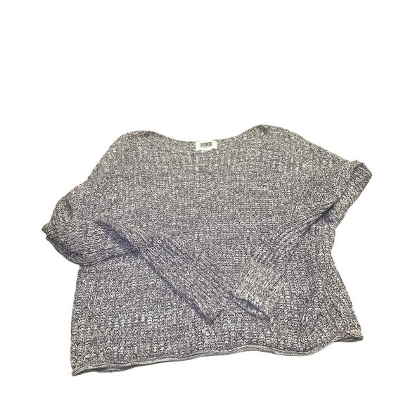 PINK Victoria's Secret Sweaters - PINK by Victorias Secret pink / maroon sweater xs 100% cotton oversized crop